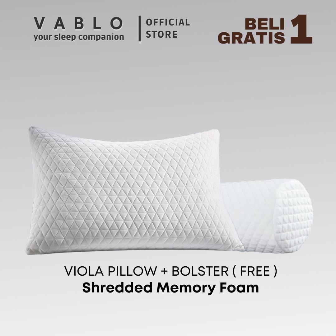 Review Vablo Viola Bantal Guling Memory Foam Buy 1 Get 1
