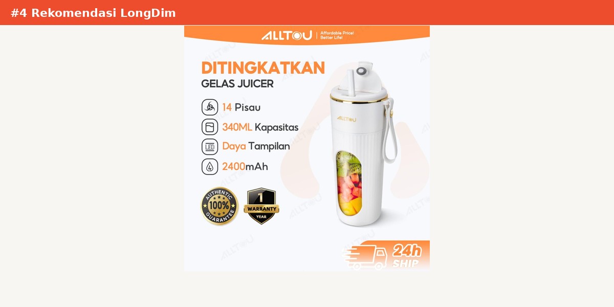 Alltou Blender Jus Portable 450ml: Review Jujur si Gendut Bertenaga