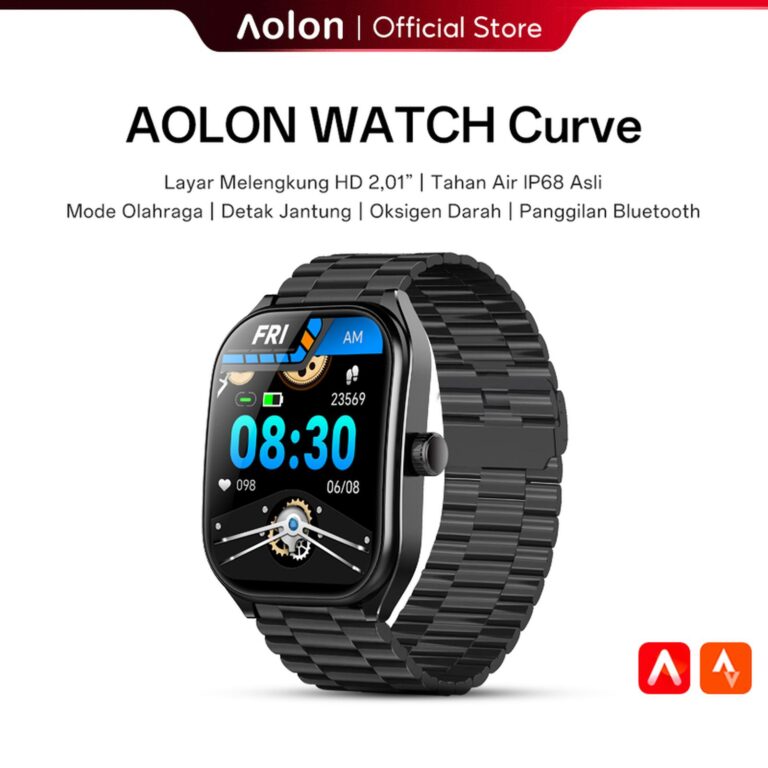 Review Aolon Curve Smart Watch: Smartwatch Pria…