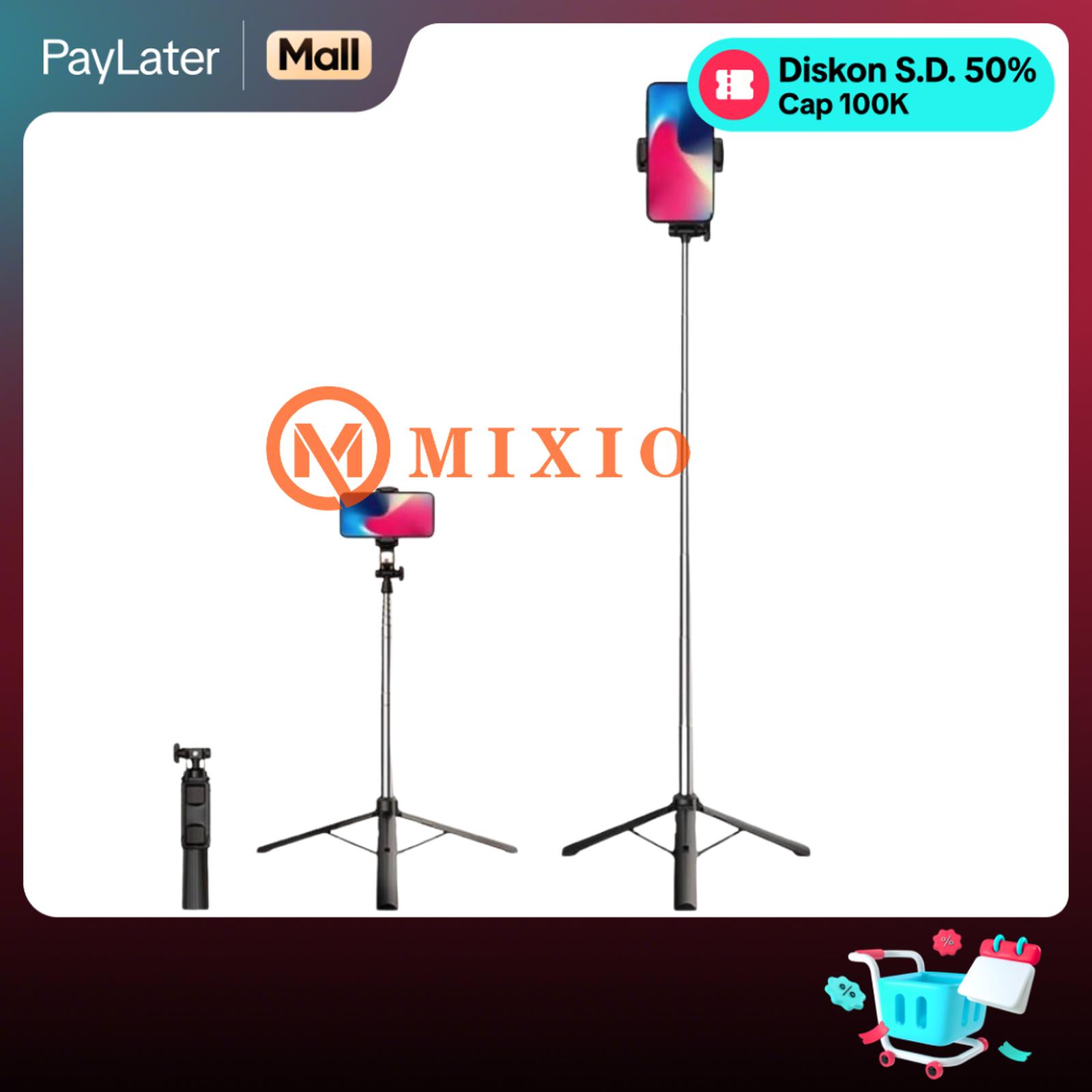 MIXIO A31 Tongsis Remote Bluetooth Wireless Selfie Stick Tripod - 160cm - A31 - 160cm